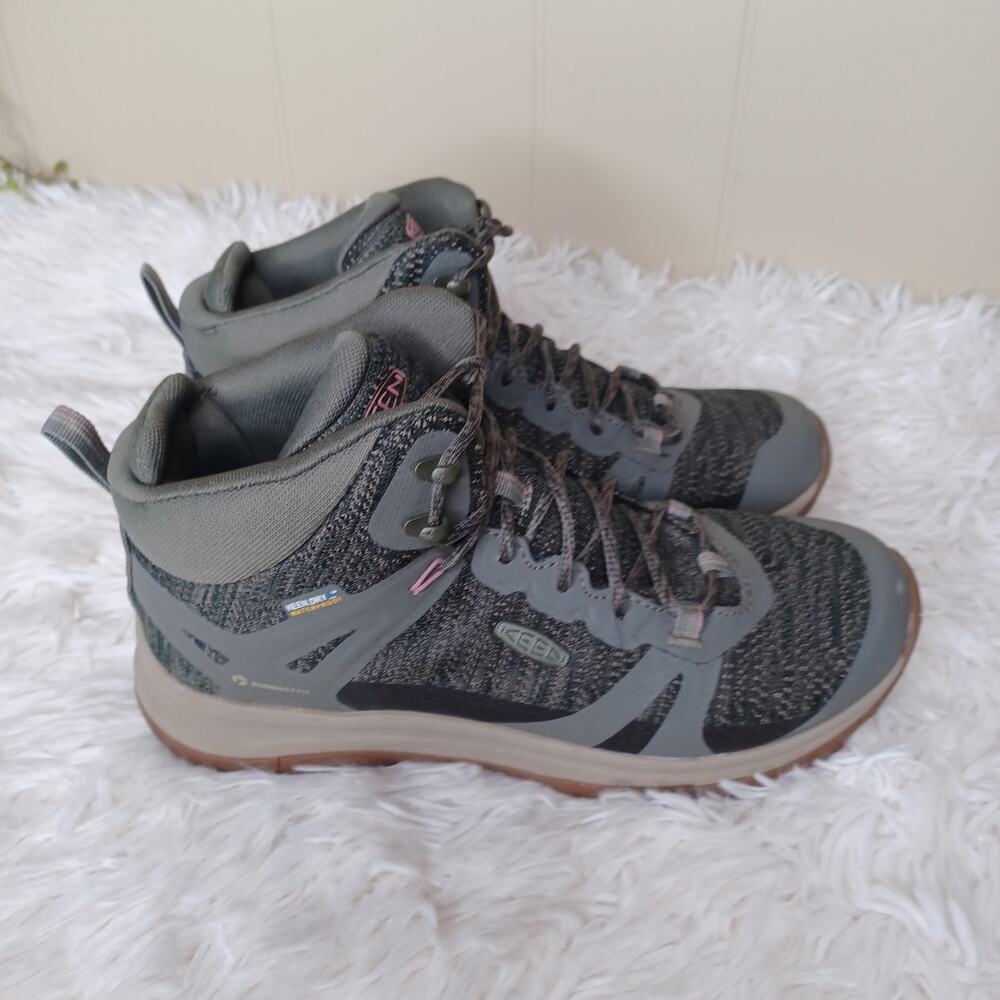 Size 7.5 Women's KEEN Terradora 2 Mid Waterproof Hiking Shoes Dusty Olive